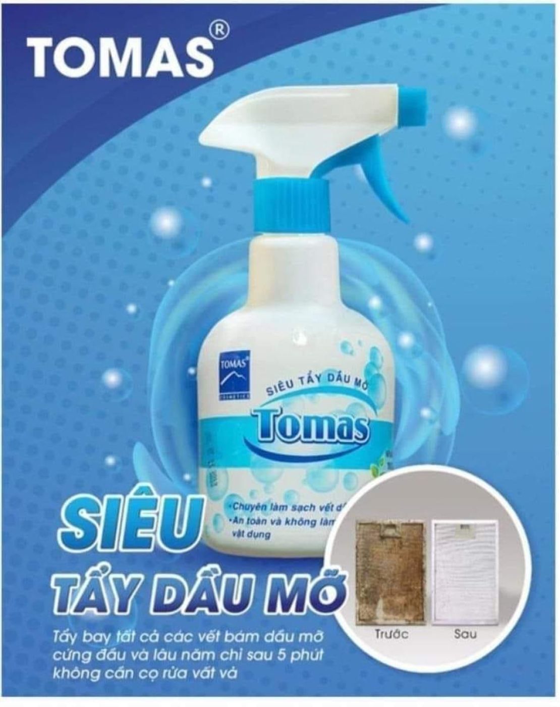 SIÊU TẨY DẦU MỠ TOMAS