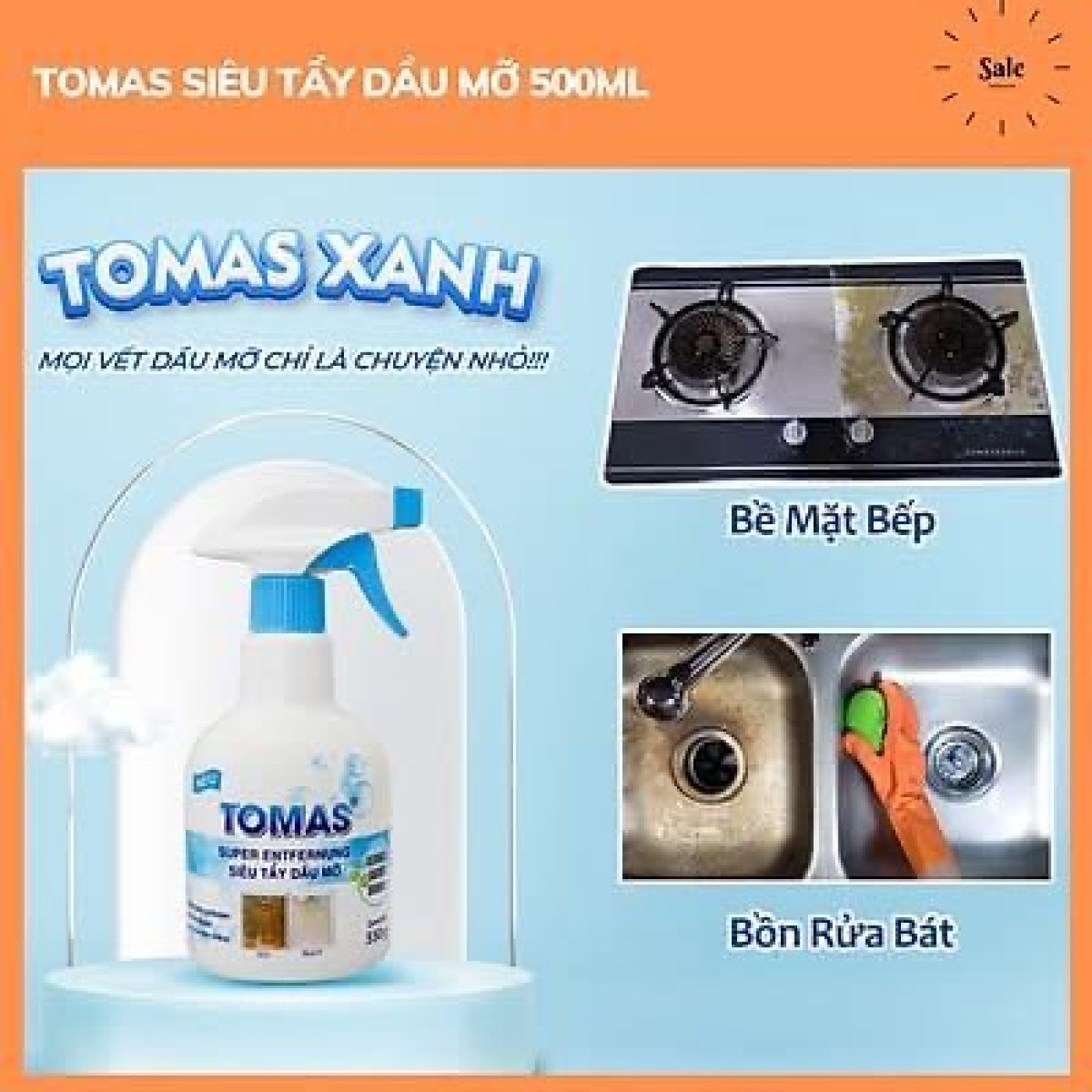 SIÊU TẨY DẦU MỠ TOMAS