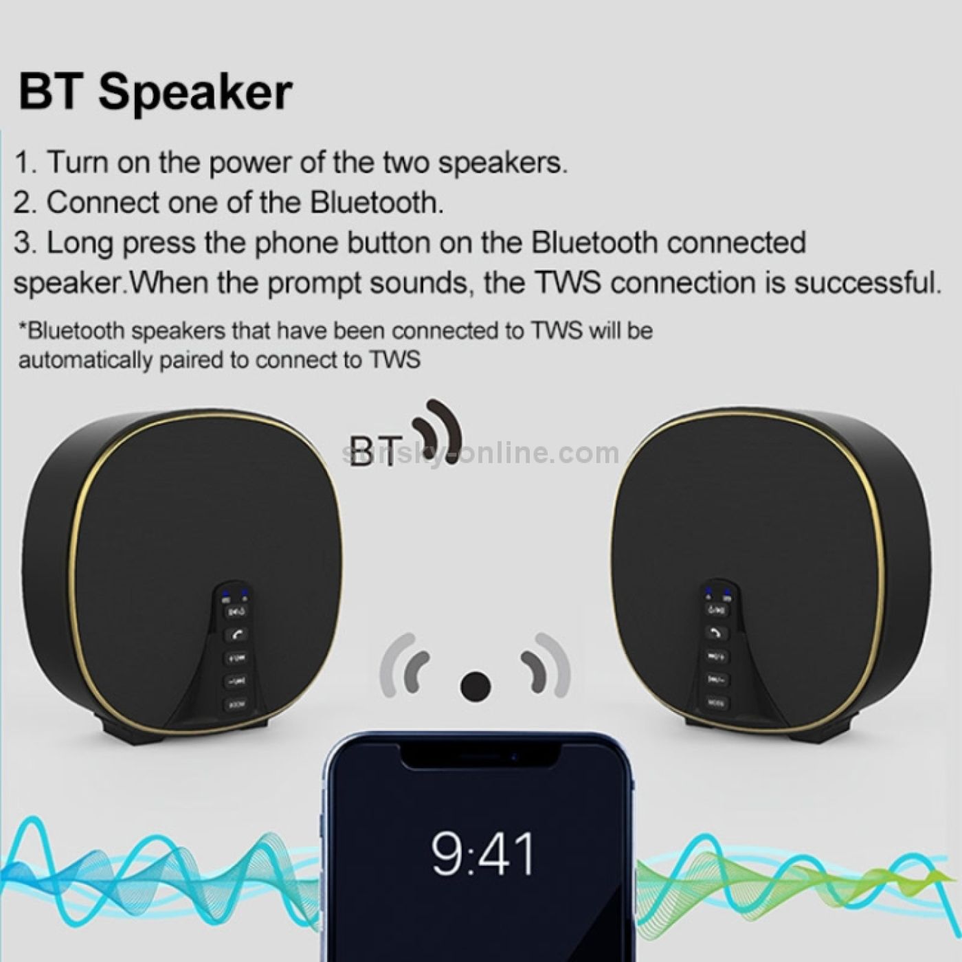 Loa Bluetooth Musky DY-52 ( Hàng Amazon) Bluetooth 5.0 - công suất 10 W , TWS