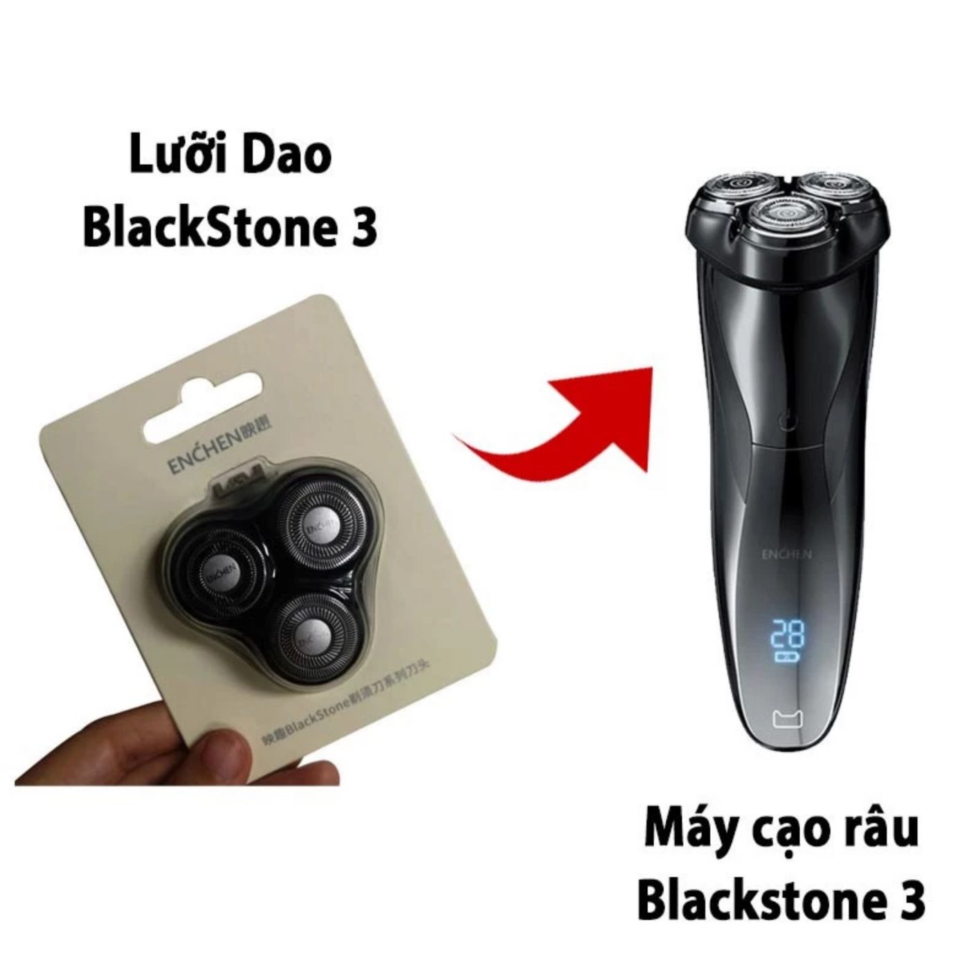 Đầu Cạo Râu Enchen Blackstone 3, Blackstone 5S, Gentleman 3S, Gentleman 5S -Lưỡi dao cạo thay thế