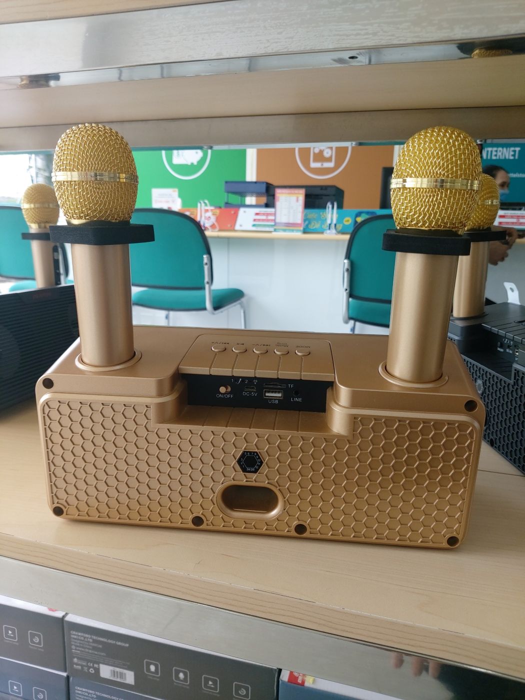 Loa Bluetooth hát Karaoke Drapow SB02 kèm 2 Mic ( hàng new mới 100%)