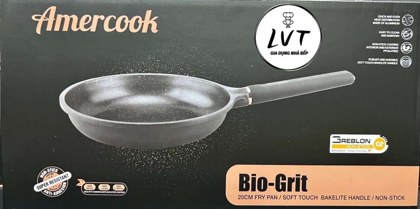 Chảo chống dính Amercook Bio-Grit 20cm