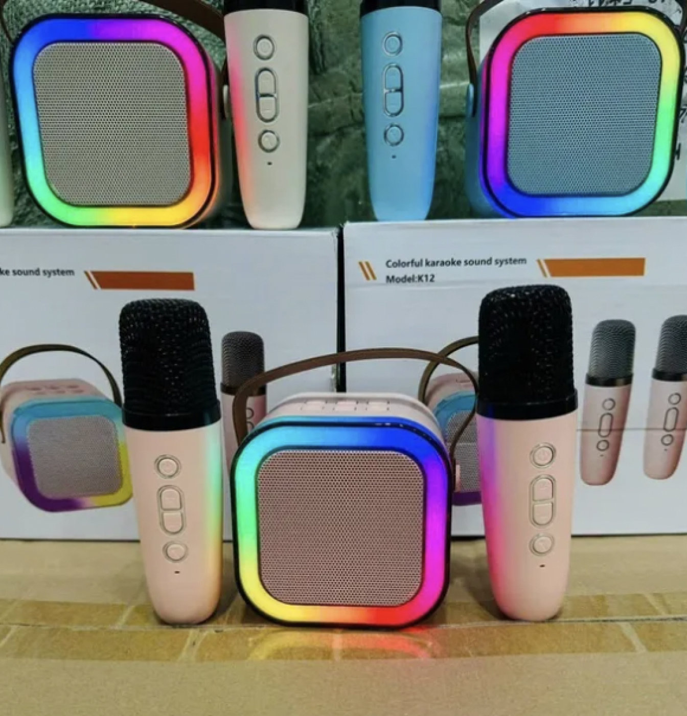 Loa Bluetooth không dây kèm 2 mic