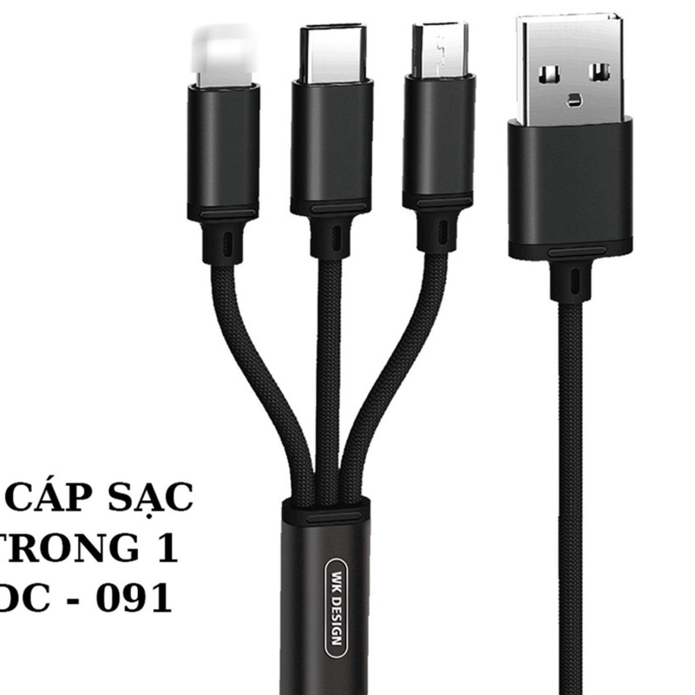 Dây sạc wDC-091 đa năng cao cấp tương thích mọi thiết bị