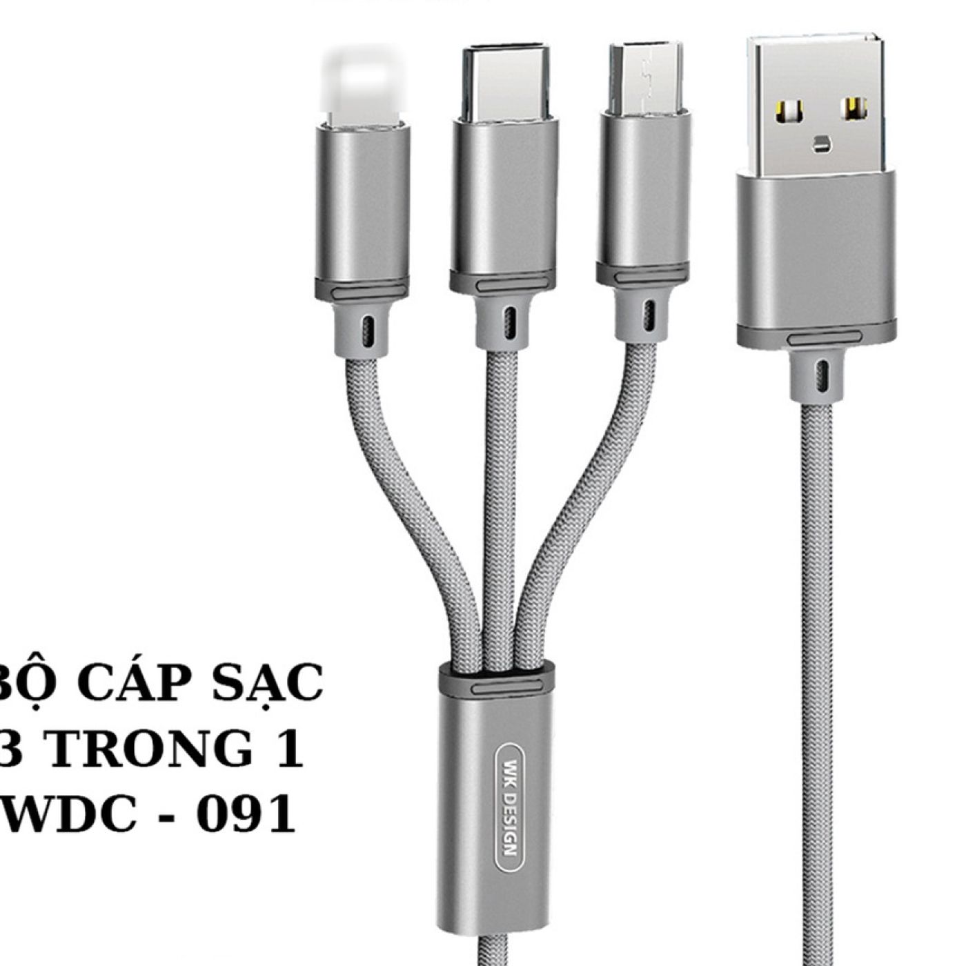 Dây sạc wDC-091 đa năng cao cấp tương thích mọi thiết bị