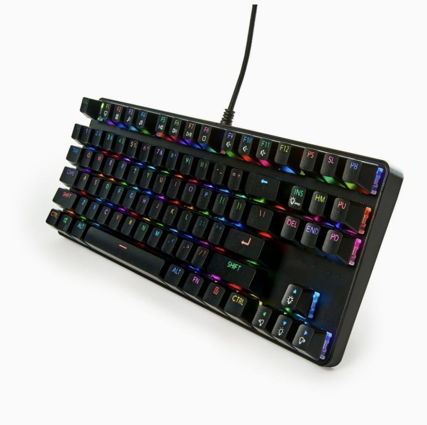 Bàn phím cơ GAMESTOP GS200 - Brown Switches - đèn RGB - không độ trễ