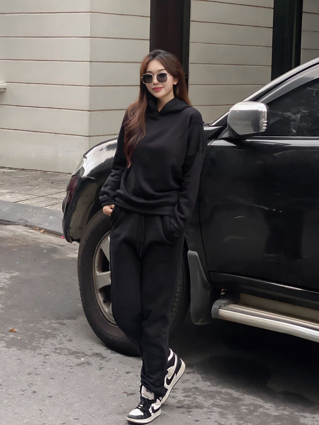 Bộ Quần Áo Nỉ Thu Đông Thời Trang Áo Hoodie, Quần Joger Nam Nữ Chất Liệu Nỉ Lông