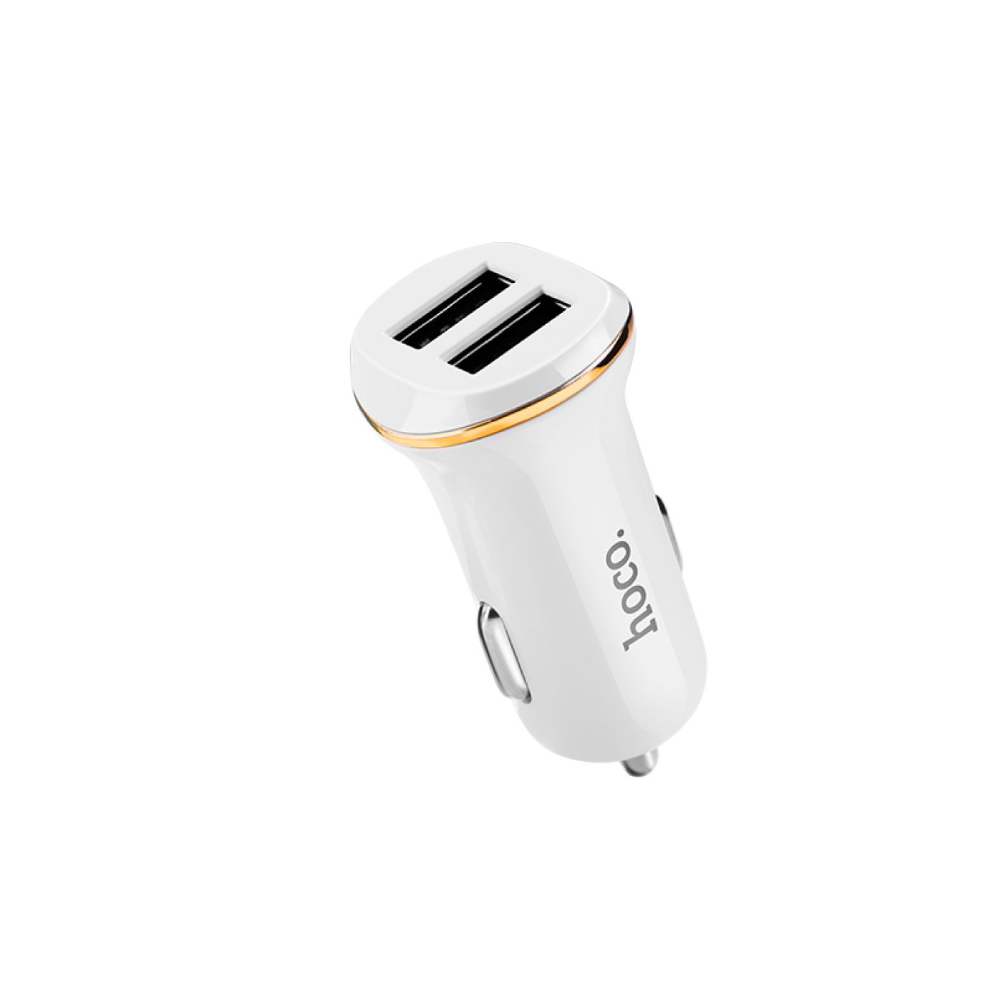 Tẩu sạc nhanh ôtô 2.1A Hoco Z1 gồm 2 cổng USB tiện lợi