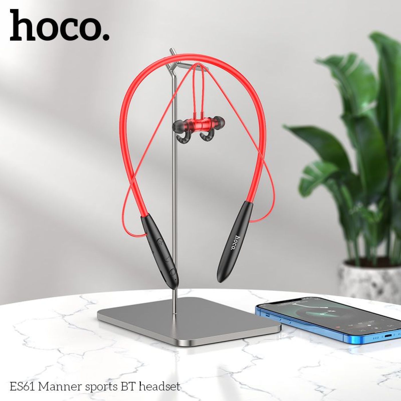 Tai nghe thể thao Bluetooth Micro Đàm Thoại, 20h Nghe Nhạc, Rõ Nét, Hoco ES61 có khe cắm thẻ TF