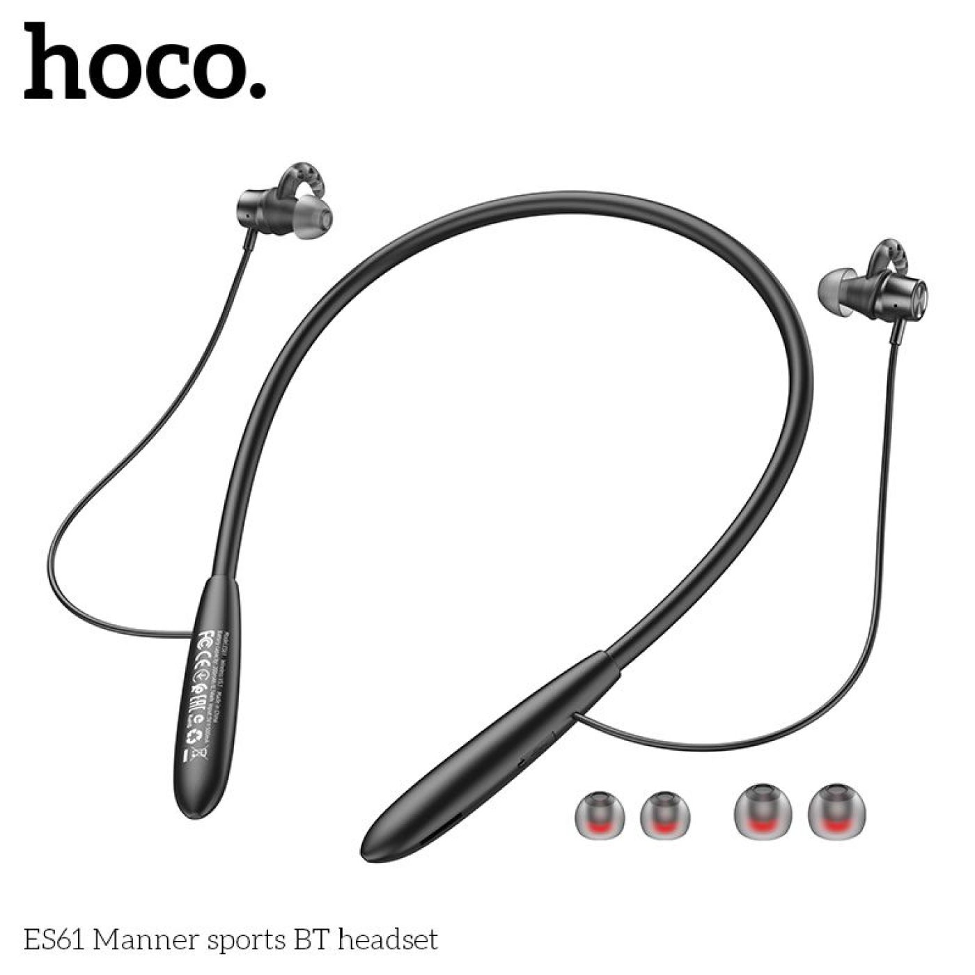 Tai nghe thể thao Bluetooth Micro Đàm Thoại, 20h Nghe Nhạc, Rõ Nét, Hoco ES61 có khe cắm thẻ TF