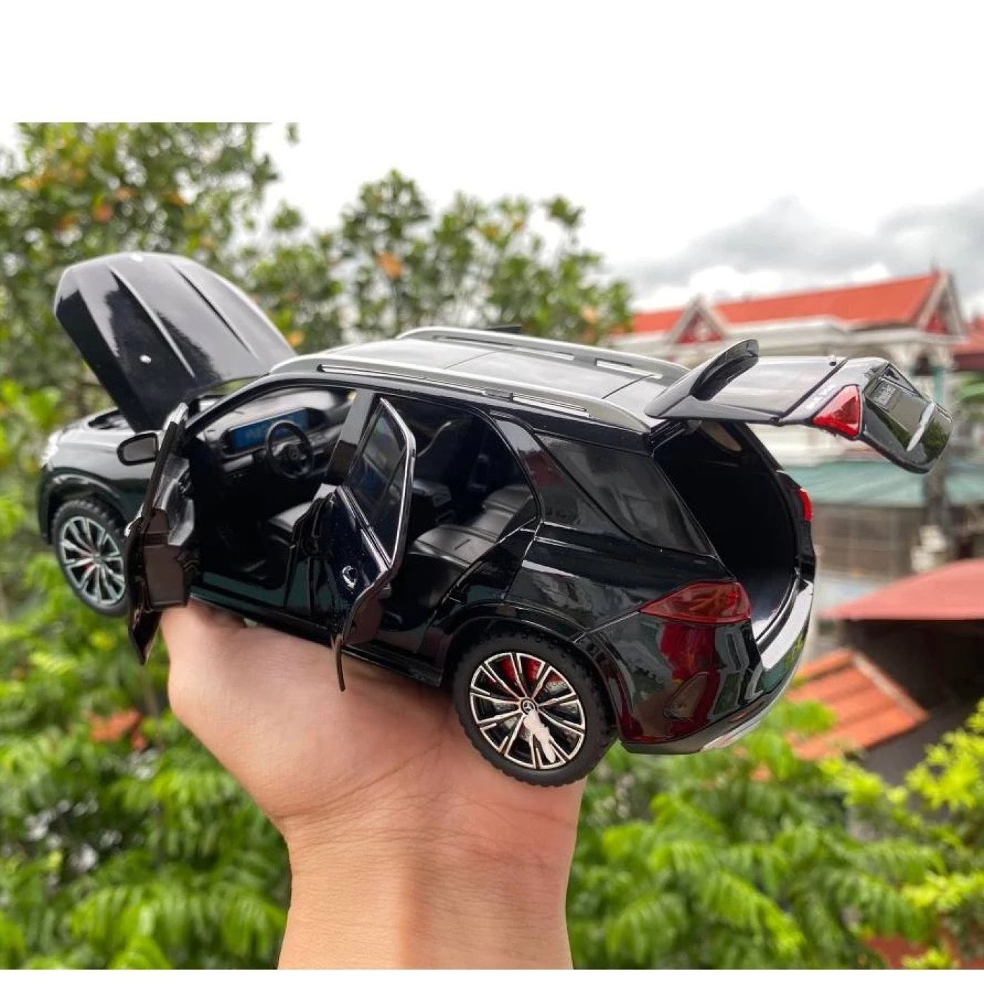 Mô hình xe Mercedes Benz GLE 350 tỉ lệ 1:24 (xanh dương, đen, trắng- note màu vào ghi chú)